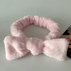 Faixa de Cabelo Simples de Cor Sólida com Laço Atacado para Meninas Lavar o Rosto à Prova de Umidade Faixa de Cabeça para Maquiagem Versátil Faixa de Cabelo para Lavar o Cabelo