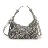 Bolso de Mano con Lentejuelas de Nuevo Estilo Transfronterizo para Mujer, Estilo de Lujo Ligero a la Moda, Bolso Bandolera de Hombro de Nicho, Bolso de Noche con Textura de Alta Calidad