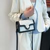 Nuevo bolso de mano casual con giro de este año, temperamento coreano, versátil, de hombro, tipo bandolera, elegante bolso cuadrado pequeño