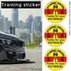 Pegatina Magnética Reflectante para Prácticas de Conductor Principiante Transfronterizo Pegatina para Parachoques DIY en Inglés Edición Gratuita Pegatina