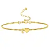 Amazon Carta de Amor Transfronteriza 26 Letras Estilo Nuevo Moderno, Suave, Elegante, Sencillo y Versátil Cadena Fina Joyería de Mano para Mujeres