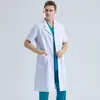 Fornecimento direto da fábrica de roupas médicas, jaleco branco, roupas de trabalho de farmácia hospitalar, jaleco branco de laboratório, primavera e outono, roupas médicas grossas