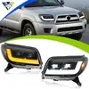Adequado para modificação do conjunto de farol do Toyota 4Runner 06-09 com lente de LED e luzes de seta dinâmicas