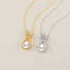 Bolsa de la Suerte Collar de Plata de Ley 925 para Mujer Lujo Accesible Cadena para Clavícula de Perla Natural de Agua Dulce Regalo de San Valentín Colgante