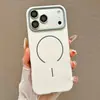 Adecuado para iPhone 18 Pro Max, funda de teléfono magnética con tacto de piel mate, funda protectora de cobertura total anti-caídas color Apple 17