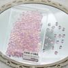 Atacado pacote completo 360 peças Sal marinho cristal rosa fundo pontudo Diamante tamanho grande pequeno doce de rocha em forma de coração joia de unha transfronteiriça