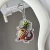 Agite o som do caule quente versão estrangeira do sutra da montanha e do mar pingente de chaveiro ornamentos abstratos engraçados para mochila presentes de acrílico