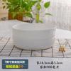 Prato de Ninho de Porcelana Branca Pura Prato Japonês Doméstico Prato de Cerâmica para Sopa Louça Criativa para Forno Prato de Prato Arroz Assado Prato Fundo