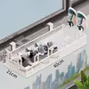Estante para secar zapatos de balcón ventana sin perforaciones gancho para secar cesta antirrobo colgante de ventana artefacto multifuncional para secar calcetines