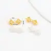 Chapado en Oro de 18 Quilates Real Vajra Materiales para Joyería DIY Cuentas Budistas Pulsera Estrella y Luna Bodhi Accesorios Maceta Matamoscas Campana D170