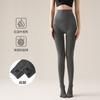 Leggings Cinza de Algodão Canelado Ainie Outono e Inverno, Espessos e Quentes, Podem Ser Usados como Roupa Externa, Emagrecimento e Modelagem Corporal, Meia-calça com Pé