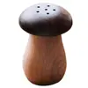 Caja creativa retro de palillos con forma de hongo para uso doméstico, madera de nogal de aspecto elegante, adornos de lujo accesible de estilo antiguo chino, exquisitos y lindos