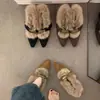 Sapatos de Algodão Birkenstock Plush Aumentadores de Altura Interna para Mulheres, Sapatos Peludos de Salto Alto para Exterior Outono e Inverno, Mocassins Quentes, Sapatos Simples de Pelúcia