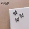 Super hada hecho a mano tridimensional pequeña mariposa joyería para uñas pequeño libro rojo con tul dulce fresco decoración de uñas diy