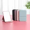 Espejo de Maquillaje Portátil Plegable Mini de Viaje Espejo para Retoques Espejo Plegable para Dormitorio de Estudiantes Espejo Mini de Mano