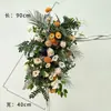 Terminado Nuevo Grande Guía de Carretera Flores Decorativas Celebración de Boda Leide Zhu Di Pai Pai Flores de Seda Arte Floral Decoración de Banquete de Compromiso