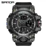 Reloj Sanda para Hombre y Mujer Doble Pantalla Deportivo Resistente al Agua para Exteriores Reloj Electrónico Impermeable para Escalada Reloj Multifuncional para Estudiantes para Hombre