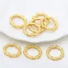 Arena Oro Color Dorado Colorido y Duradero Anillo Corredizo de Vid Vid Rústico Anillo Qiankun Cuerda Trenzada con Cuentas Material Conector de Collar DIY Adorno de Anillo