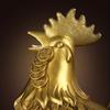 Artesanías de Bronce de los Doce Animales del Zodiaco, Gallo de Cobre que Atrae Dinero, Pollo de Lingote, Decoración del Hogar, Venta Directa del Fabricante