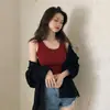 Camisola de Algodón Chaleco Estilo Bm para Mujer, Verano 2026, Top Corto, Ropa de Verano, Atrevido sin Mangas, Adecuado para Estudiantes, Se Puede Usar por Fuera