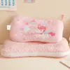 Almohada Infantil de Algodón Puro con Terciopelo de Frijol Calmante, Adecuada para Uso en Guardería, para Bebés de 1-3-6 Años y Mayores, Núcleo de Almohada Pequeño para Bebés