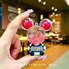 Botella de arena movediza creativa DIY Campana de viento aceite luminoso flotante llavero bolsa Colgante de coche pequeño regalo fabricante