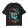 Camiseta Impresa con Diseño Termoadhesivo Lavable, Estilo 21 Pilots, Camiseta de Algodón Oversize Unisex Estilo Harajuku con Mangas Cortas, Camiseta sin Mangas