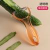 Descascador de Frutas de Cristal Sintético Transparente Aço Inoxidável Faca para Descascar Frutas Doméstica de Cozinha Fábrica