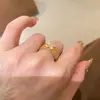 Anillo de Mariposa con Diamantes Dorados Tallados Texturizados Estilo Buchi Italiano vintage Edad Media Mariposa de Oro Cepillado Anillo de Diamantes para Mujer