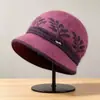 Gorro de Invierno para Personas de Mediana Edad y Mayores Mamá Gorro Cálido de Felpa para Personas Mayores Gorro de Punto de Algodón para Abuela Protección de Orejas Gorro de Lana para Señora Mayor