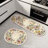 Alfombrillas de Cocina de Lujo Ligero de Barro Diatómico, Alfombrillas Absorbentes de Aceite y Resistentes a Manchas, Set de Alfombrillas Largas Resistentes a Manchas y Fáciles de Limpiar para Cocina y Alfombrillas