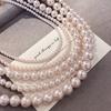 Colar de Pérolas Manta Rose Shijia Feminino Novo Quente Alto Padrão Nicho Luxo Leve Colar para Clavícula Colar