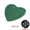 Florero para Coche de Boda con Ventosa Grande Forma de V Cabeza de Flor de Amor Molde para Coche Tira de Media Luna Base Herramienta de Lijado