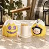 Portapicadientes con Forma de Calabaza y Cordero, Caja de Hilo Dental de Alto Valor para el Hogar, Portacotones, Adorno Decorativo Creativo para Sala de Estar