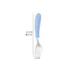 Cuchara de Acero Inoxidable 304, Vajilla Infantil Estilo Escandinavo, Cuchara y Tenedor de Aprendizaje para Bebé, Cuchara para Suplemento Alimenticio de Bebé, Vajilla Portátil