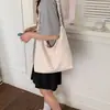 Bolso de Lona con Estrellas Estilo Coreano Transfronterizo para Mujer, Gran Capacidad, Bolso de Hombro Versátil para el Trabajo, Nuevo Modelo 2026, Bolso Cruzado Plegado