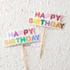 Estilo INS Coreano Lindo Decoración de Pastel Oso de Dibujos Animados Tarjeta de Feliz Cumpleaños Flor Sonriente Enchufe Vestir