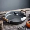 Frigideira para panqueca de ferro fundido frigideira para panqueca antiaderente sem revestimento frigideira antiaderente manual saco para fritar panqueca com água frigideira para panqueca crua chapa de ferro gusa