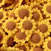 Suceden Cosas Buenas Caqui Girasol Naranja Melocotón Lana Colgante Creativo Tejido a Mano DIY Colgante para Llavero