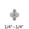 Tornillo adaptador de cámara/1/4 a 1/4 de pulgada a 3/8 tornillo de posicionamiento de conversión mutua de doble cabeza tornillo rápido para correa de hombro de cámara