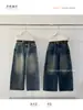PANTALONES DE MEZCLILLA T-PLATFORM para mujer, estilo retro americano, lavados, con textura desgastada, corte tridimensional, cintura alta, pierna ancha 58056