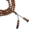 Pulseira de Sândalo com 108 Contas de Sândalo, Pulseira Colar de Múltiplas Voltas de 0,8mm, Estilo Casal, Pulseira de Madeira Preta, Jogo Cultural e Meditação