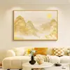 Rizhao Golden Mountain Restaurant Sala de Estar Mural de Pared Pintura Decorativa de Pared de Fondo para Sofá de Sala de Estar Moderna y Sencilla Mural de Entrada al Pasillo
