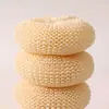 Escova de Panela em Formato de Carta com Cabo Longo, Esfregão para Panelas de Cozinha, Bola de Limpeza que Não Solta Fiapos, Bola de Arame para Lavar Louça Anti-Mofo de Aço Inoxidável Substituível