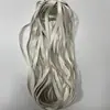 Tira de borda em couro PU tira de pressão de couro cordão de couro fita trançada cordão plano composto de couro têxtil de borda dobrada e acessórios para vestuário
