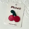 Presilha de Cabelo Estilo Coreano Urso Coelho Couro Crianças Fofa Cereja Pinha Folha de Bordo Presilha Quebra Acessórios de Cabelo para Meninas Outono 2025