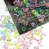 Joyería de diamantes para uñas, hielo transparente, taladro Aurora, taladro plano, taladro de forma especial, cristal, diamante de imitación, taladro de uñas Aurora AB, decoración
