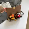 Bolsa de Mão Casual com Estampa de Leopardo da Moda, Novo Estilo Tendência da Temporada, Bolsa Quadrada Pequena de Ombro Cruzado Estilo Hot Girl Simples Retrô