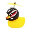 Pato Quebra-Vento de Bicicleta Veículo Elétrico Pato Amarelo Carro Celebridade da Internet Pato Ciclismo Pato Turbo Capacete Libélula Pato