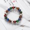 Pulseras de cuentas de colores Zibo este año, pulseras de cuentas Duobao con esmalte de color gris fragante, método antiguo, pulseras de cuentas de bestia dorada tragadora, venta al por mayor